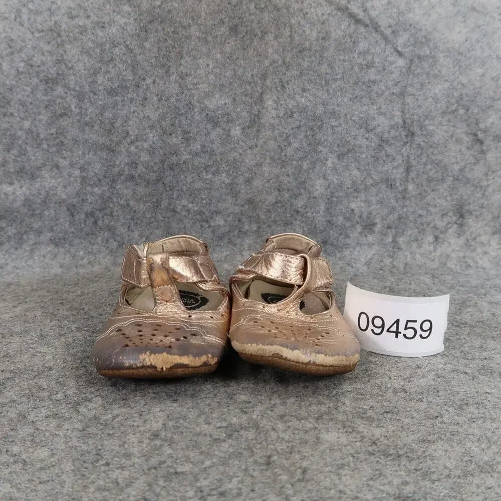 Livie & Luca Shoes Baby 6-12 Months Cora III Rosegold Metallic Mary Jane Leather